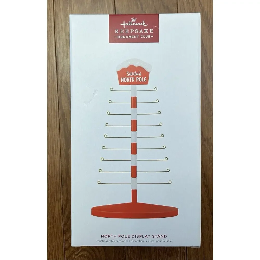 2024 Hallmark Keepsake Ornament Club‎ North Pole Miniature Display Stand NEW